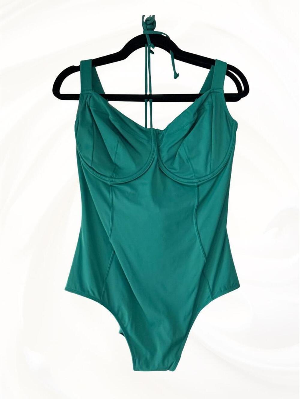 Ta3 emerald green one piece swimsuit